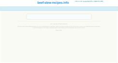 Desktop Screenshot of beef-stew-recipes.info