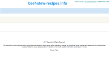 Tablet Screenshot of beef-stew-recipes.info